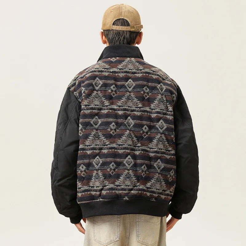 Traditional Style Ethnic Stand Collar White Duck Down Jacket Men Women Winter Thickened Warm Couple's Down Coats casacos JK-144