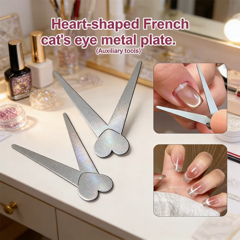 V-Shape Cat Eye Magnet for French Tips Salon Tool to Create Stunning Magnetic Gel Effects Salon-Grade forPrecise Nail Art Design