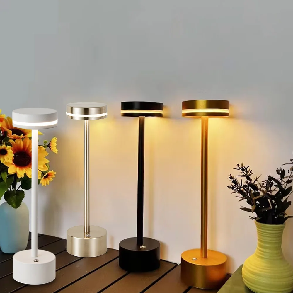 

New Touch Small Night Light LED Aluminum Material Desk Light Adjustable Brightness Reading Table Lamp for Bedroom Home Decor