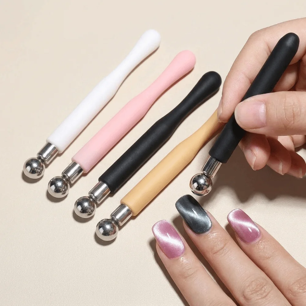 Spherical Magnet Cat Eye Nail Art Magnet Stick Round Bead Head Multifunctional False Nails Magnetic Rod Durable Lightweight