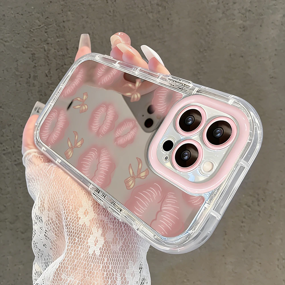 Kristall-Apfelmuster Air Cushion Spiegel-Handyhülle für iPhone 17 15 14 16 Pro Max 13 12 11 Pro X XR XS MAX 7 8 Plus 17Air Cover – Detail 7