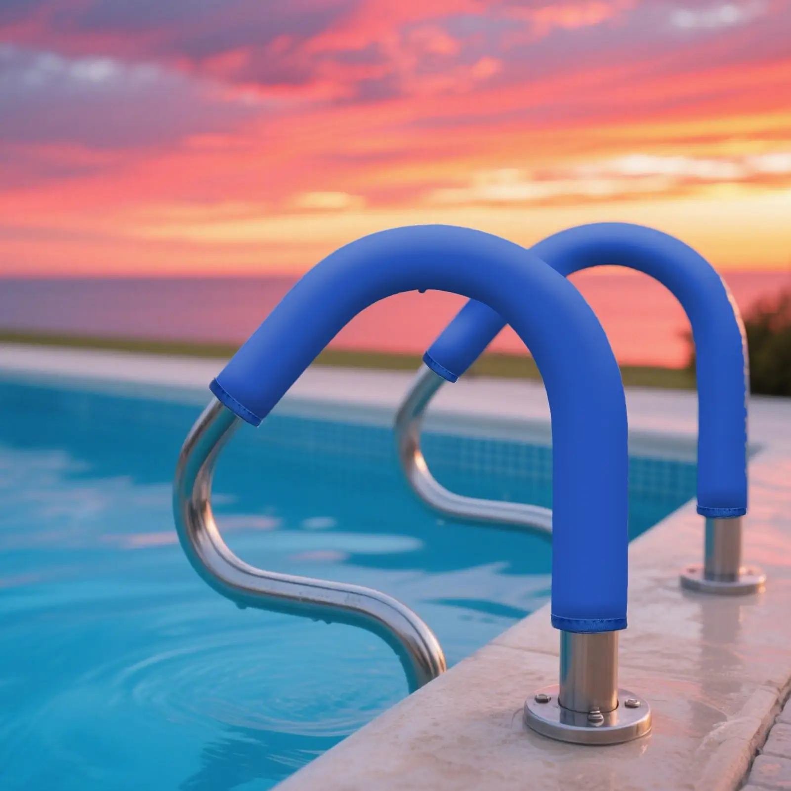 

Крышка для ручки бассейна, противоскользящая защитная перила, рукав, нескользящая защита, ручка лестницы, усилитель безопасности для