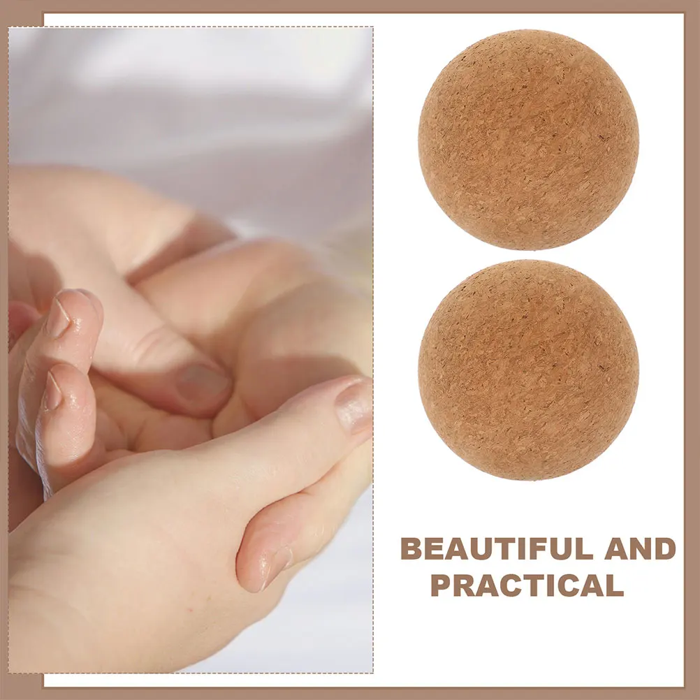 

Cork Yoga Massage Ball 100mm High Density Non Shedding Softwood Roller Back Neck Feet Self Myofascial Release Fitness Tool Body