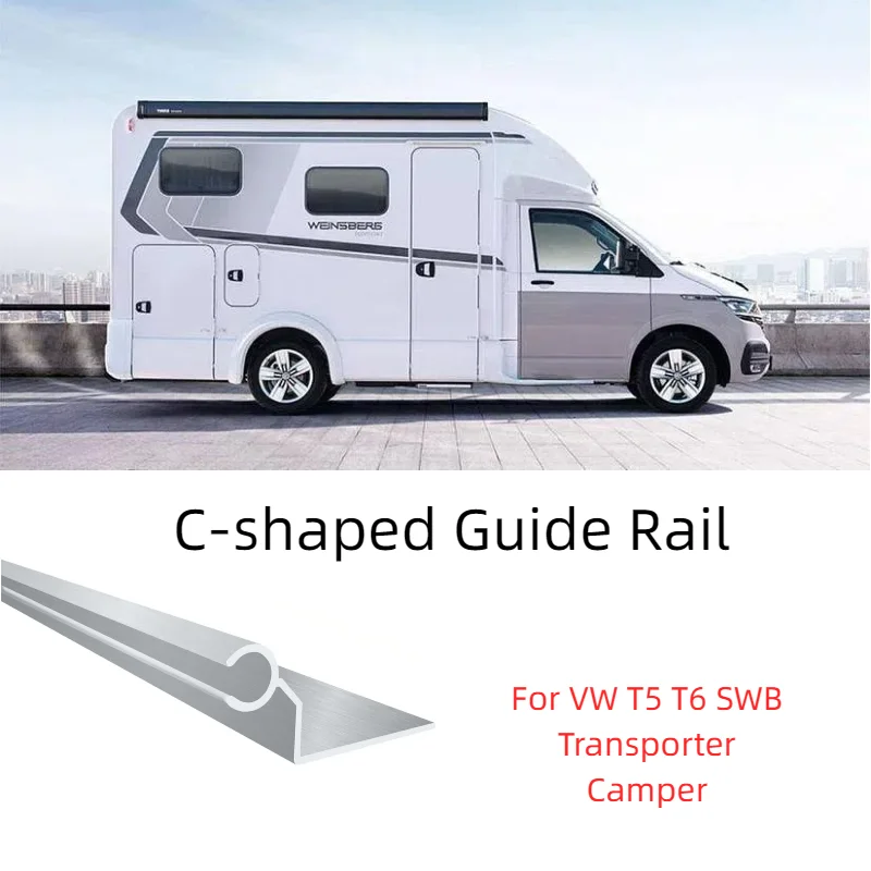 

For Campervan Motorhome Caravan Awning Rail C Channel Strip With D/S Tape 4X60 Cm Aluminium Awning Rail Vehicle Parts