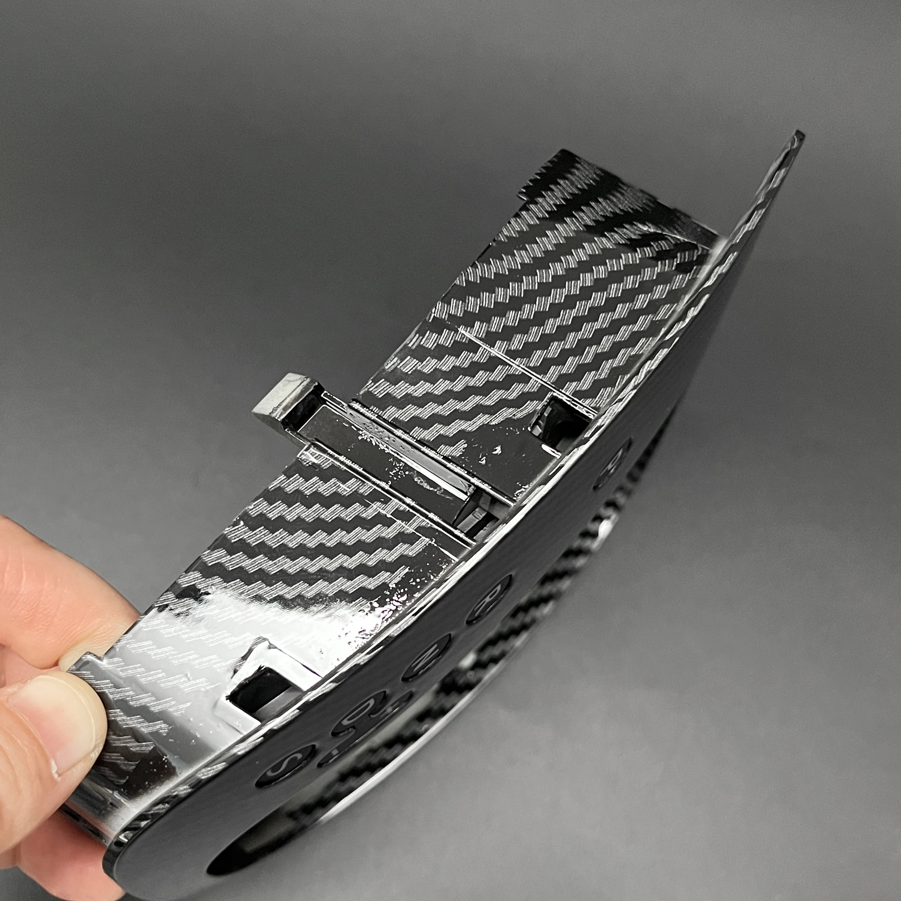 16D713203A Wärmeübertragender Carbon-Schaltknauf Schaltrahmen für Linkslenker Automatik VW Golf 6 MK6 16D 713 203A – Detail 5