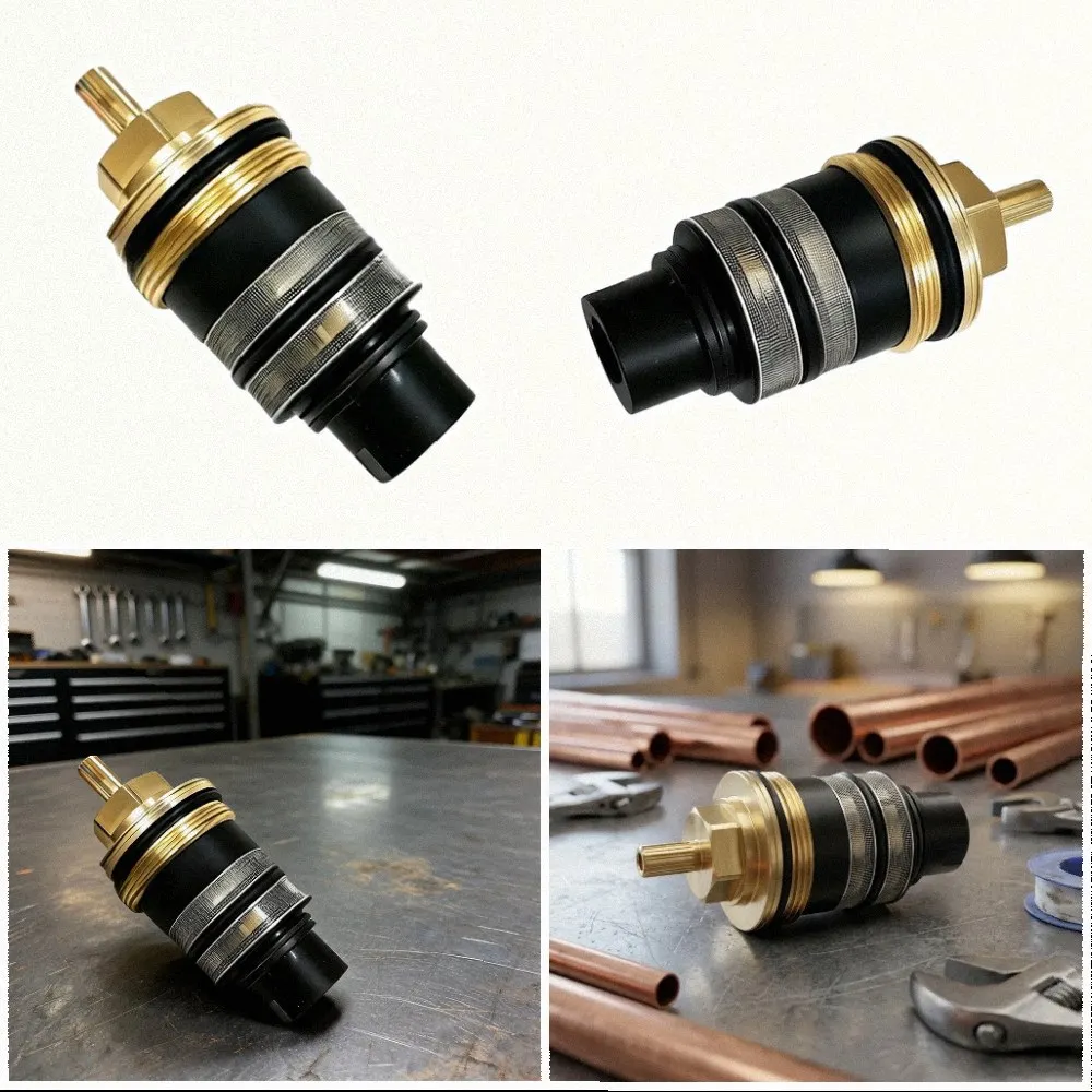 For Axor For Ecostat Brass Shower Thermostatic Cartridge 96633000 For T42 Valve Core With Dirt Filter For Bathroom Plumbing Repa