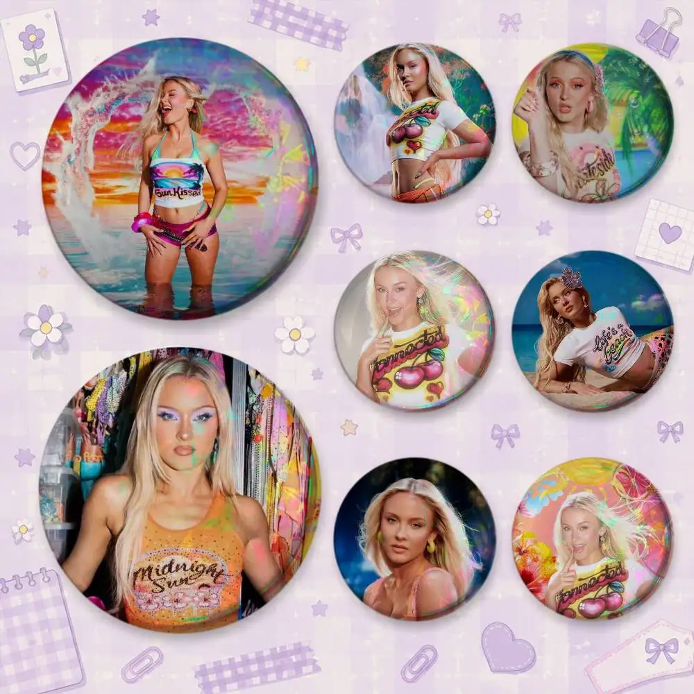 Midnight Sun Z-Zara L-Larsson Brooches Cartoon Badge Pins Backpack Hat Accessories Friend