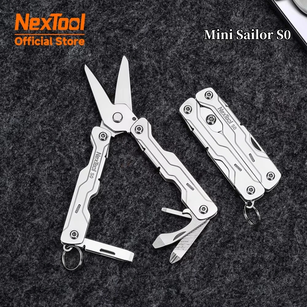 

NexTool 8 In 1 Mini Sailor Scissors S0 Micro Multitools Screwdriver Scissors EDC Tools Portable Mini Pocket Folding Hand Tools
