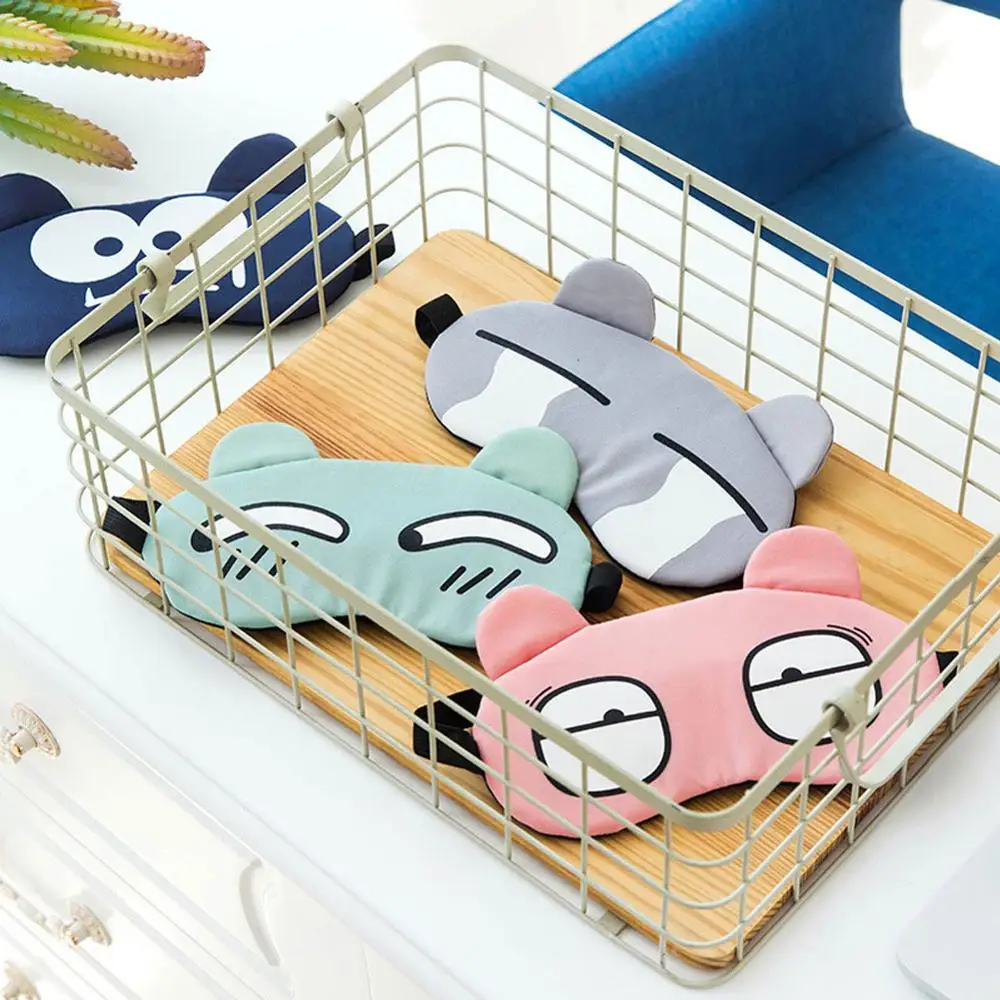 Cute Cartoon Funny Portable Funny Expression Eye Mask Sleeping Mask Cover Travel Relax Eyepatch Aid Sleep Universal Blindfold