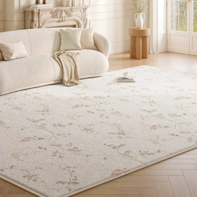 Large Area Carpets for Living Room French Style Bedroom Decor Plush Carpet Thick Washable Lounge Floor Mat Fluffy Soft Study Rug