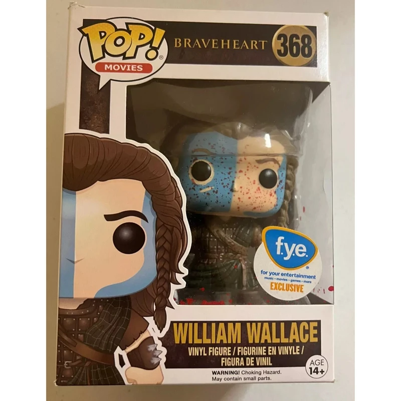 2024 New Funko Pop Movies William Wallace Braveheart #368 Vinyl Action Figures Collection Model Toys for Birthday Gift