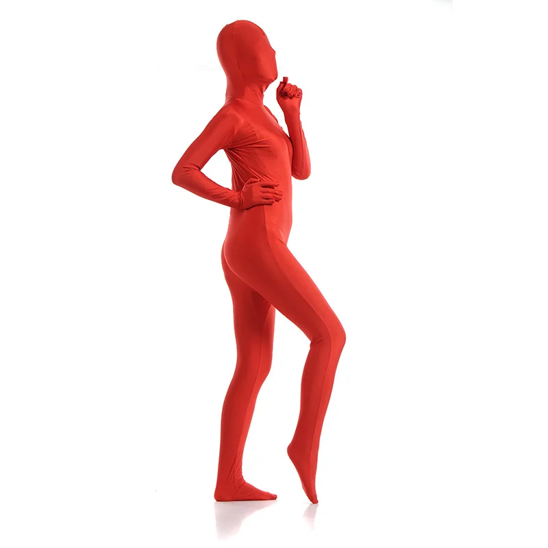 성인 할로윈 스판덱스 젠타이 양복 의상 여성용 나일론 전신 바디 슈트 코스프레 Catsuit 파티 의상 Unitard unisex
