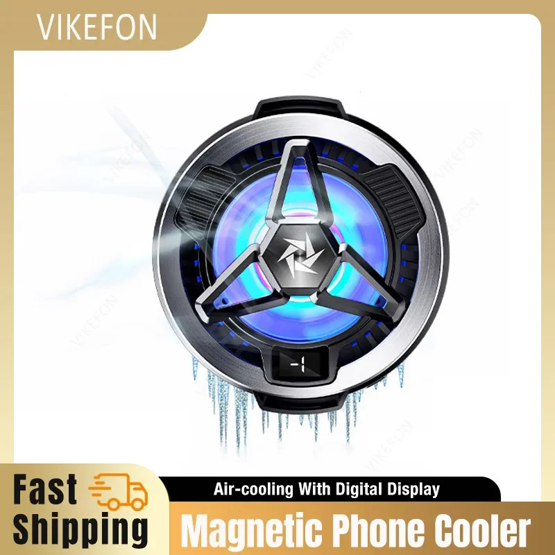 SL10 Magnetic Mobile Phone Radiator Cell Phone Cooler for iPhone 16 15 14 Samsung Xiaomi Phablet Fan Semiconductor Gaming Cooler