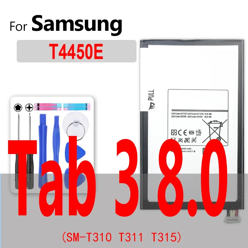 Battery SP4960C3B For Samsung GALAXY Tab 2/3/4 7.0 8.0 10.1 GT P3100 P3110 P3113/Tab A E S S2 S3 Pro 8.4 9.6 9.7 10.5