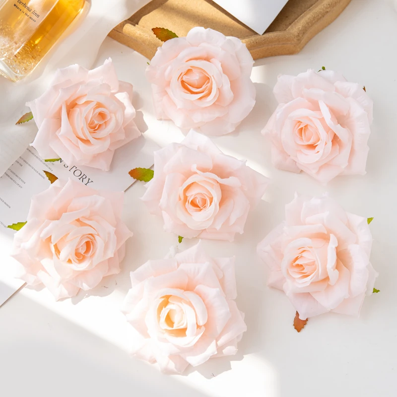 50/100pcs Artificial Flower Silk Rose Wedding Arch Home Room Festival Party Decor Christmas Wreath DIY Gift Prop Scrapbook Garde image 3