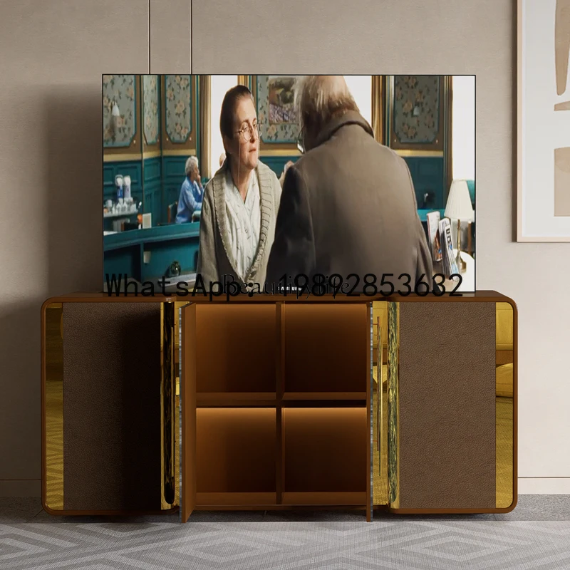 HH2 jj *Lifting TV Cabinet Multifunctional Automatic Electric Hidden Italian Minimalist Partition Cabinet