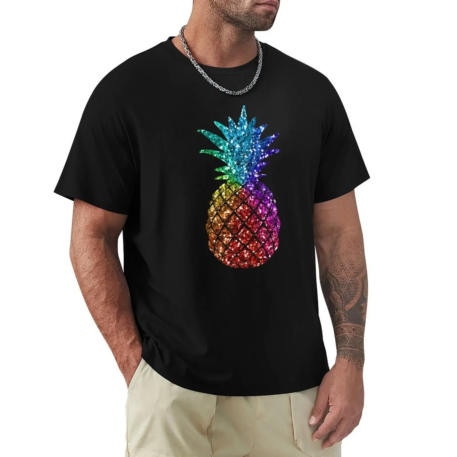 

Rainbow Glitter Pineapple - Glitter Pineapple T-Shirt anime tshirt shirts graphic tees t shirts for men