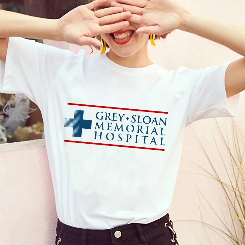 2024 Summer T-shirts Women Greys Anatomy You\'re My Person Graphic Lady T Shirts Kawaii Tops Korean Fashion Y2k T-shirt White Top