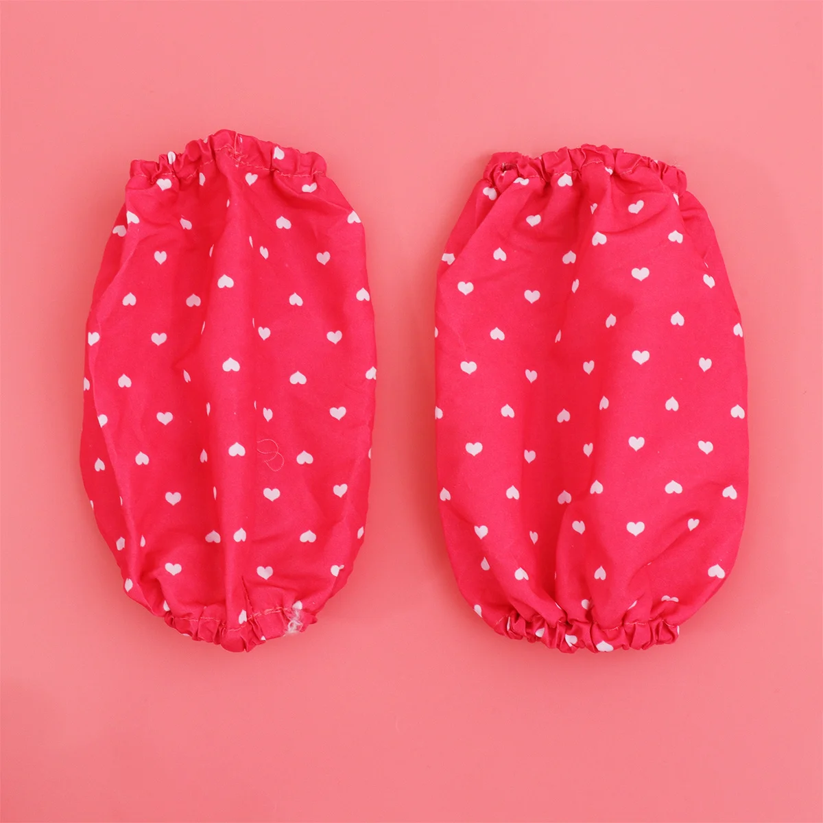 3 قطعة زي الشيف للأطفال نمط القلب الأحمر مآزر القطن الأكمام الواقية الطبخ الخبز اللوحة الحرف القطن مريلة الطاهي #1