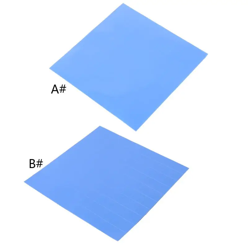 100 mm x 100 mm x 0,5 mm, 1 Blatt/100 Stück, Wärmeleitpad, GPU-CPU-Kühlkörper, leitend