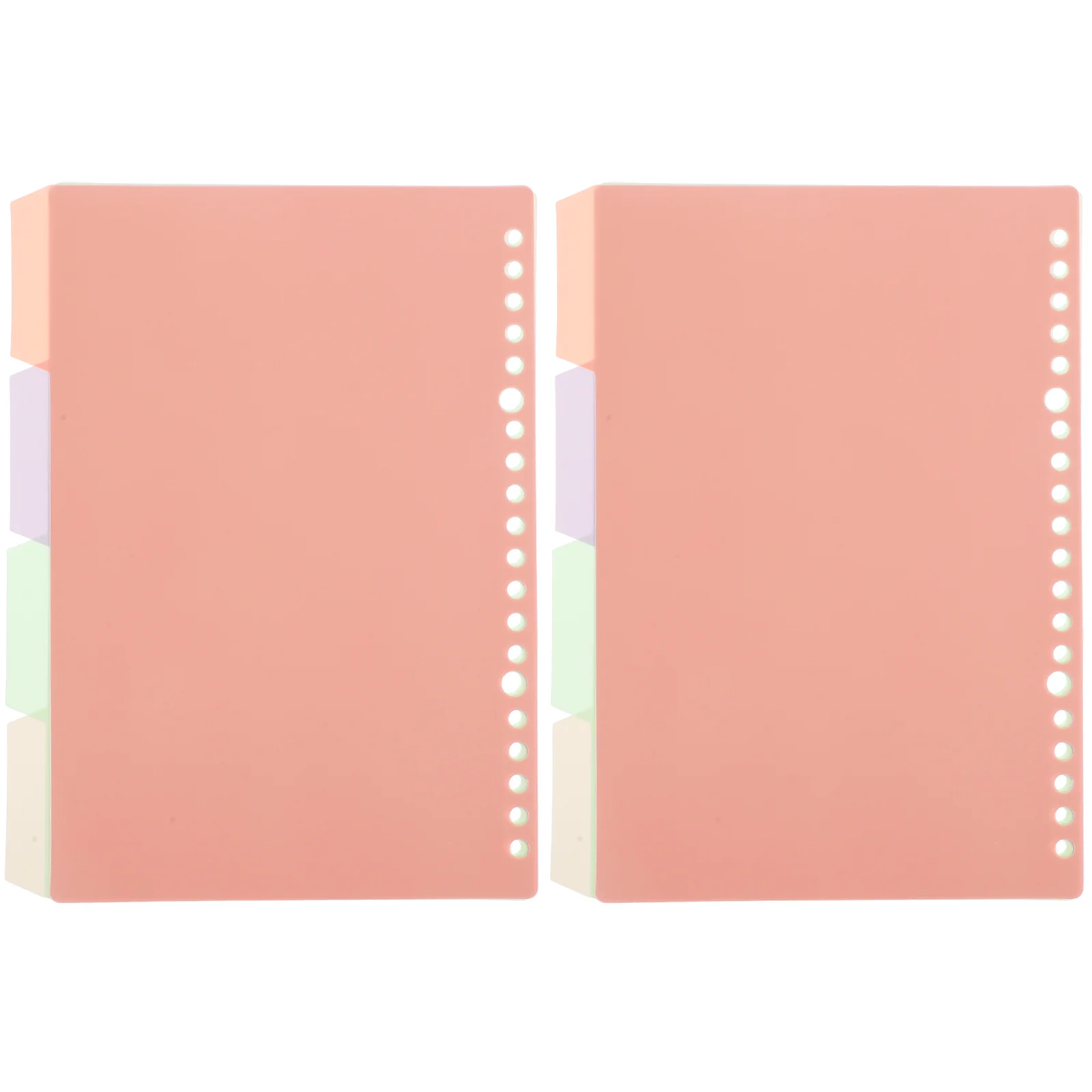 8Pcs Punched Binder Dividers File Dividers A5 Notebook Index Tabs Creative Design for Document Organization Classification