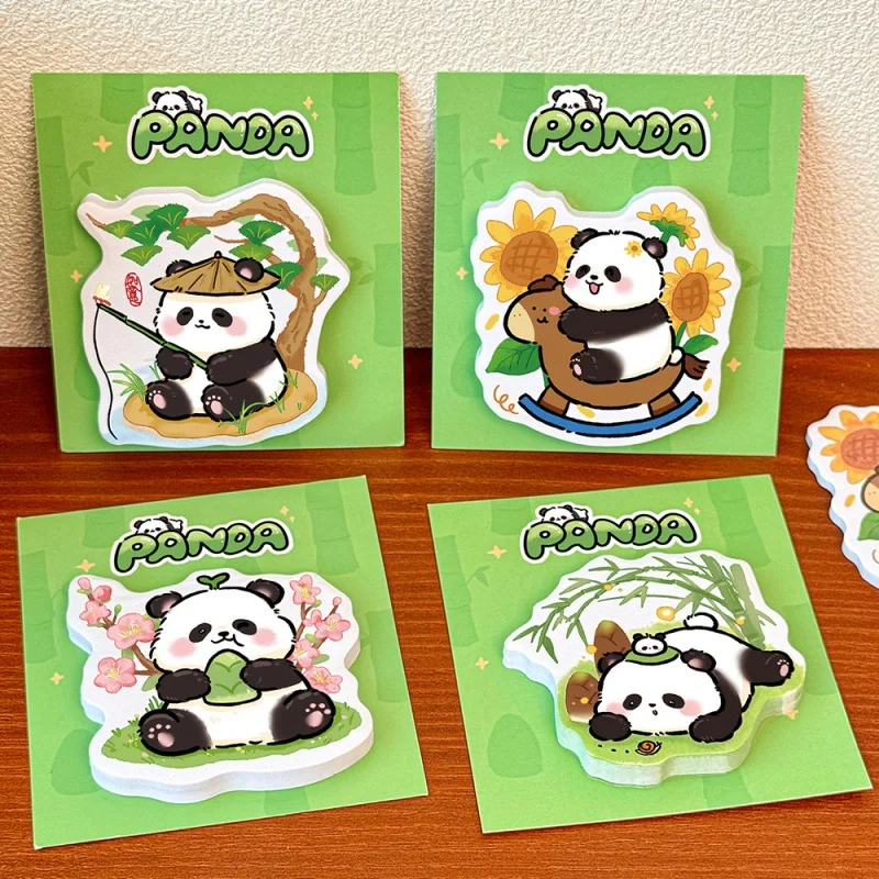 60pcs/lot Kawaii Panda Memo Pad Cute N Times Stationery Label Notepad Bookmark Post School Supplies