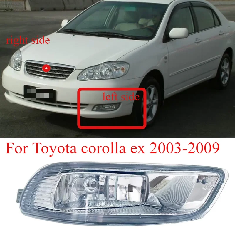 

Car Accessories For Toyota Corolla 2003-2009 Front fog light assembly, bumper light, daytime running light