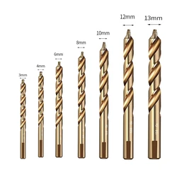 3-13mm M35 cobalt straight step drill bit hole cutter, HSS M35 cobalt straight step drill bit hole cutter tool accessories