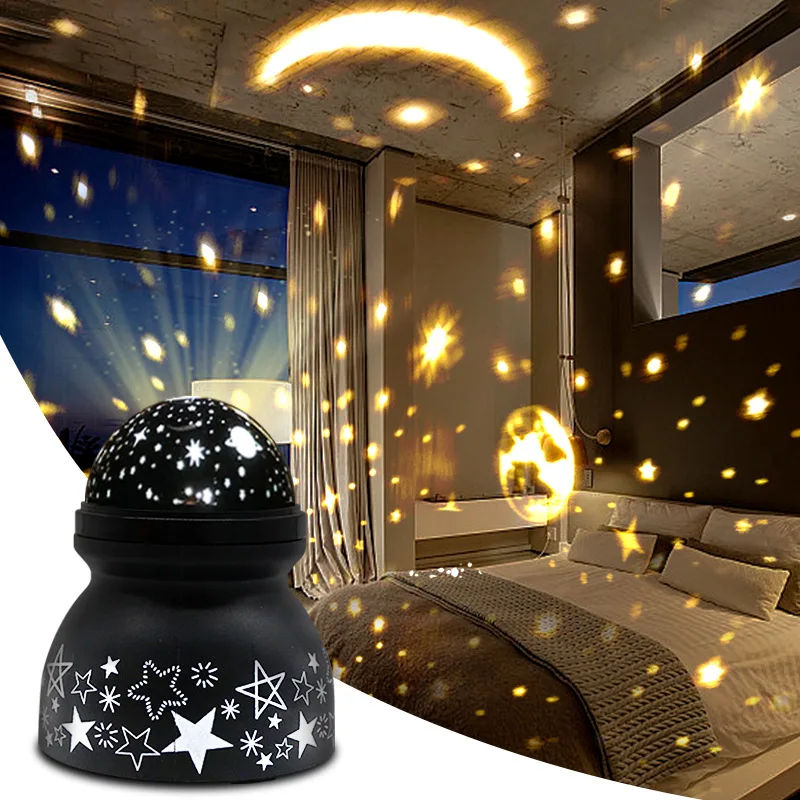 LED starry sky projection light craft gift living room ornament creative starry sky water pattern ocean projection built-in