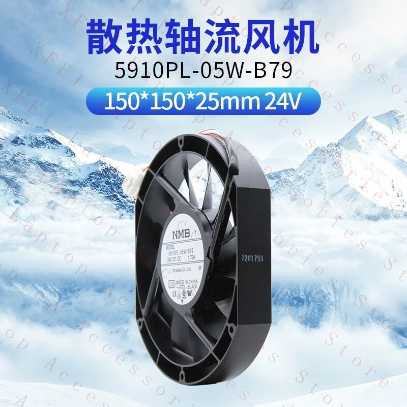 D  FOR NMB 5910PL-05W-B79 24V 1.70A 17251 17CM converter cooling fan