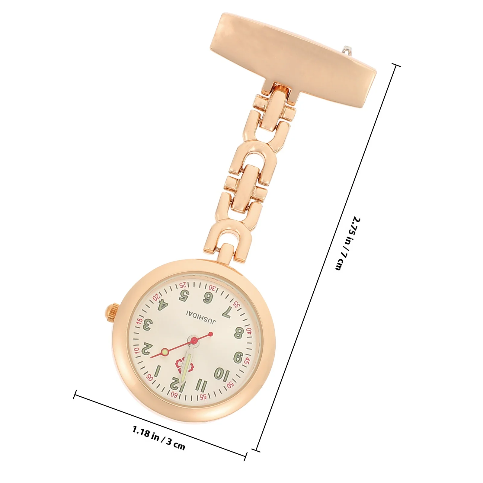 Luminous Pocket Watch For Nurses Glow In The Dark Alloy Hanging Watch Accurate Silent Timepiece Nurse Doctor Gift Chest