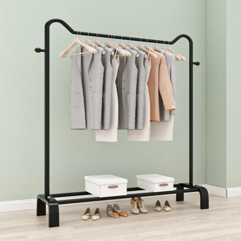 

Storage Coat Rack Wardrobe Garment Clothes Shelves Rack Stainless Drying Rack Clothes Stand Floor Standing House Furniture HY