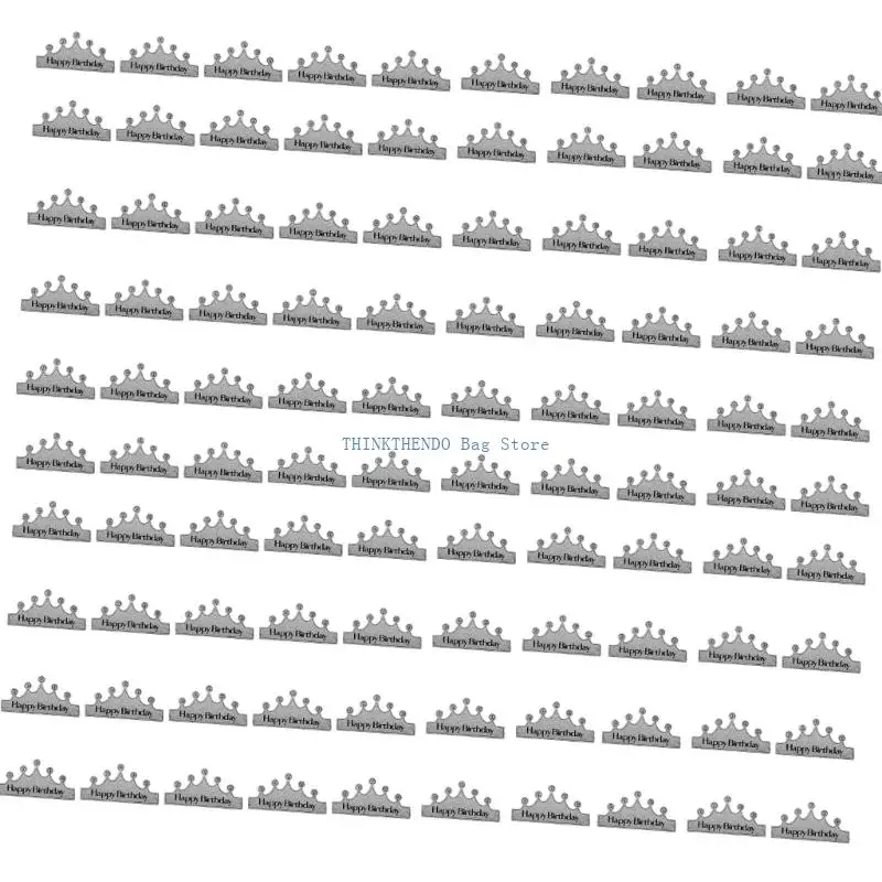 340D Comfortable Paper Birthday Party Crowns Hat Glitters Powder Headpiece For Adult Children All Ages Photography Props 100X
