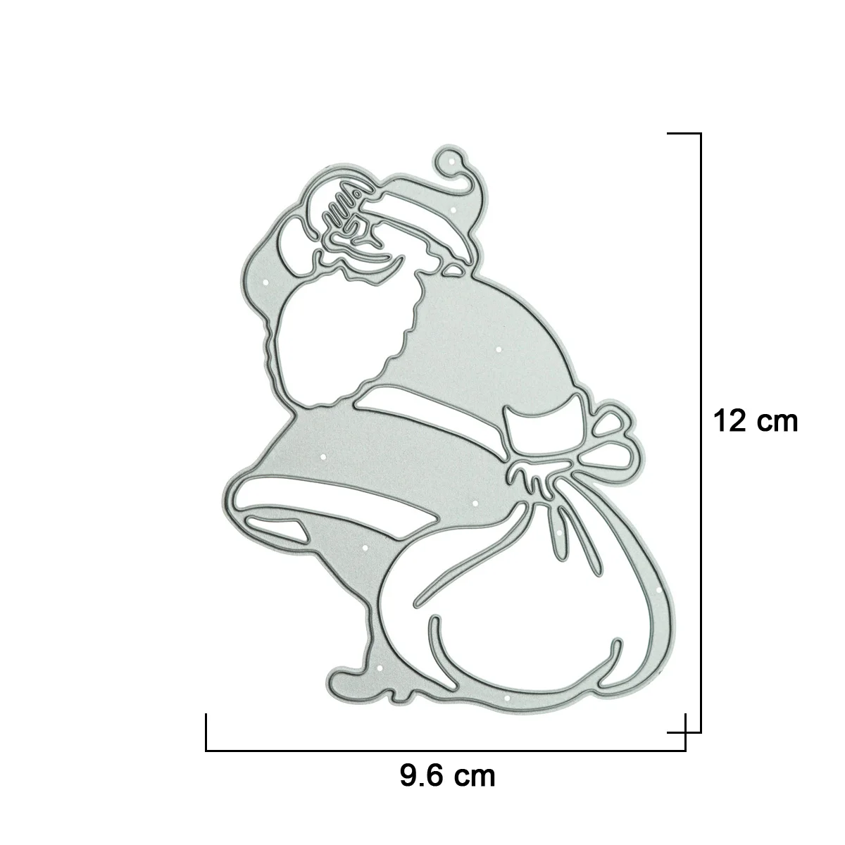 Large Cutting Dies Santa Claus Pattern For DIY Christmas Invitation Greeting Card Decorating Craft Paper Metal Die Cutter