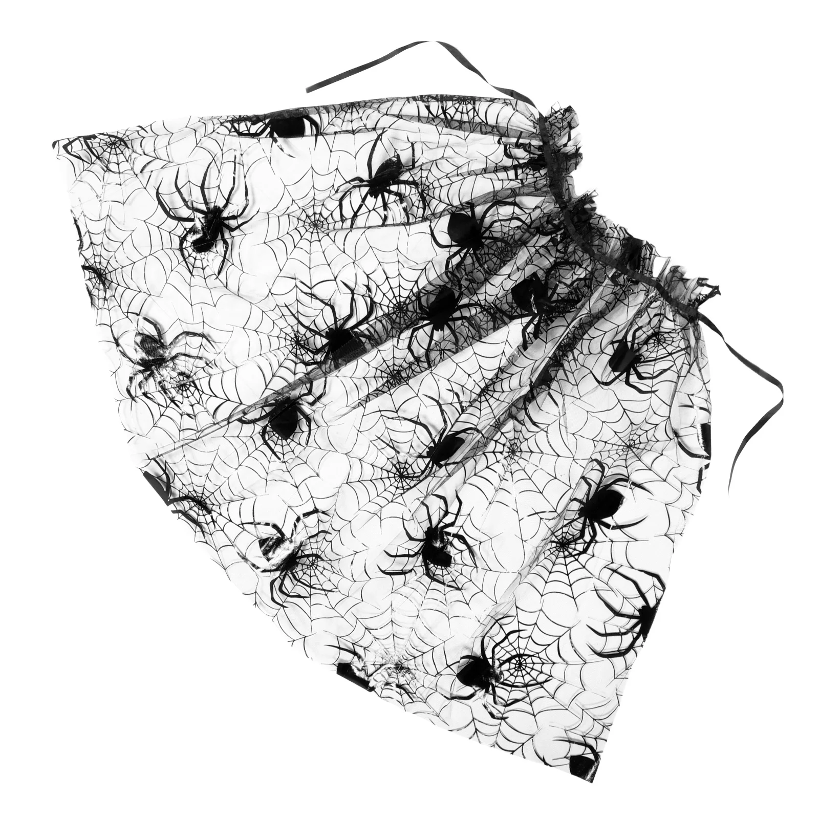 

Spiderweb Halloween Cloak Cosplay Costume Tulle Cape Party Decor Easy to Wear Stylish Design Versatile Use for Role Play