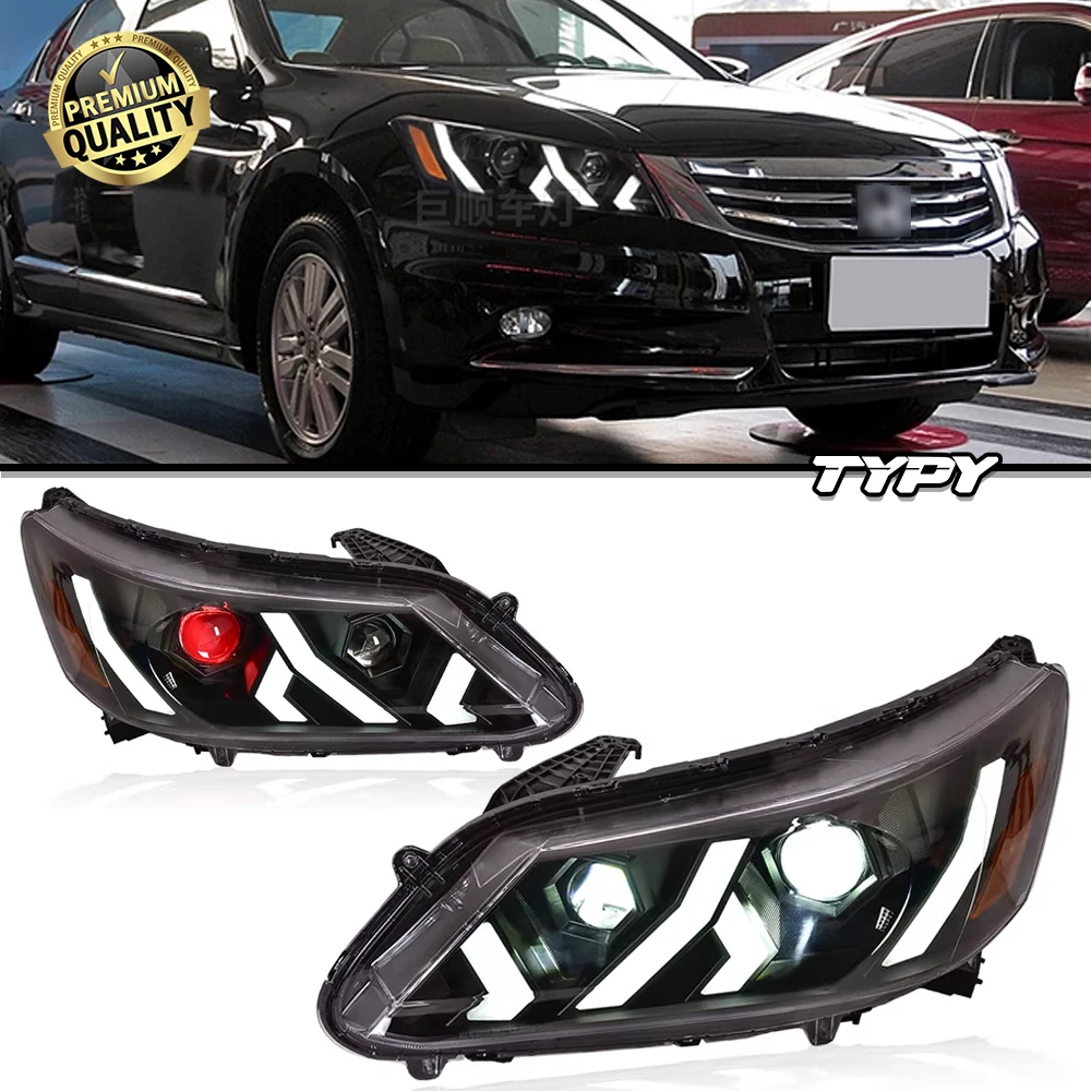 

Автомобильная фара TYPY для Honda Civic 2012-2015, обновленная модифицированная для нового DRL, динамический указатель поворота, светодиодная фара, автоаксессуары