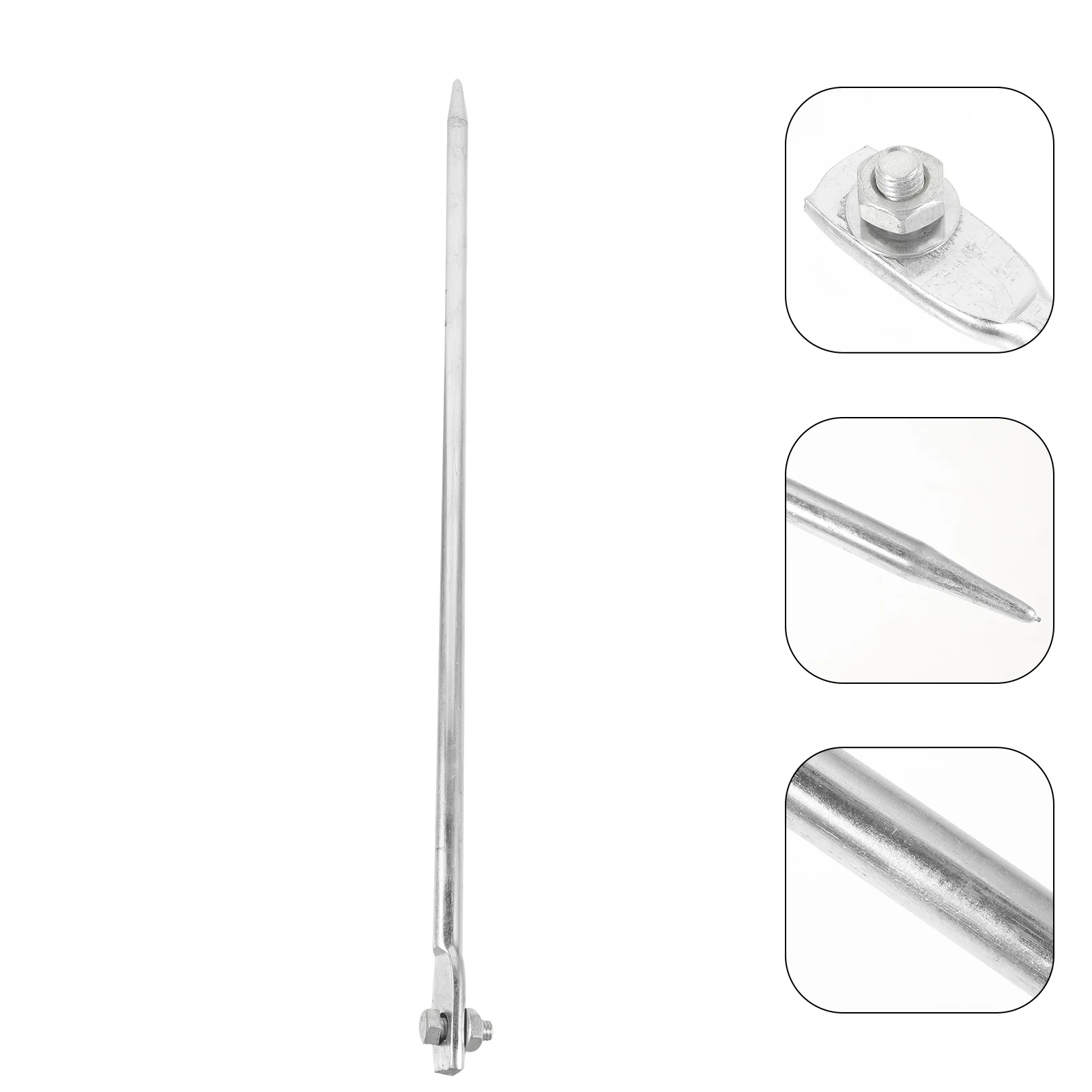 

Ground Pin Antenna Rod Tie Out Stake Electrical Grounding Portable Iron for Fence