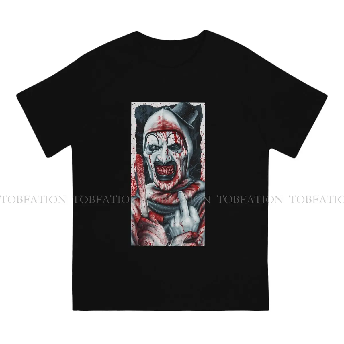 Art Classic Men TShirt Terrifier Horror Films Crewneck Tops 100% Cotton T Shirt Humor High Quality Gift Idea