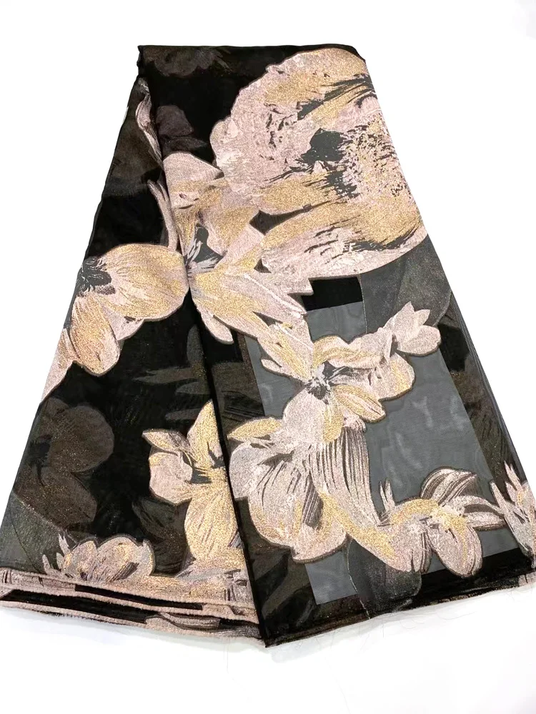 

Nigeria Brocade Jacquard Lace Fabric French Lace Fabric 2021 High Quality African Lace Fabric Evening Dress Sewing NMK5086