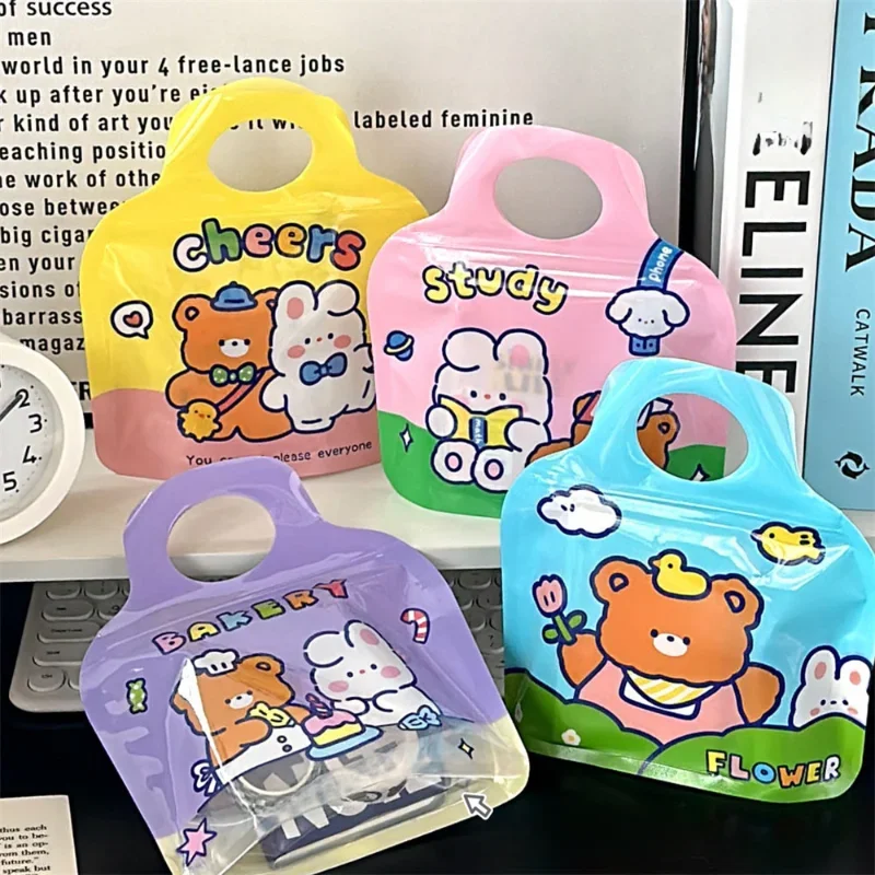 Cute Sealed Pocket Cartoon Candy Handheld Storage Bag Party Sealed Bag Children Gifts Packing Bag Festival Party Supplies