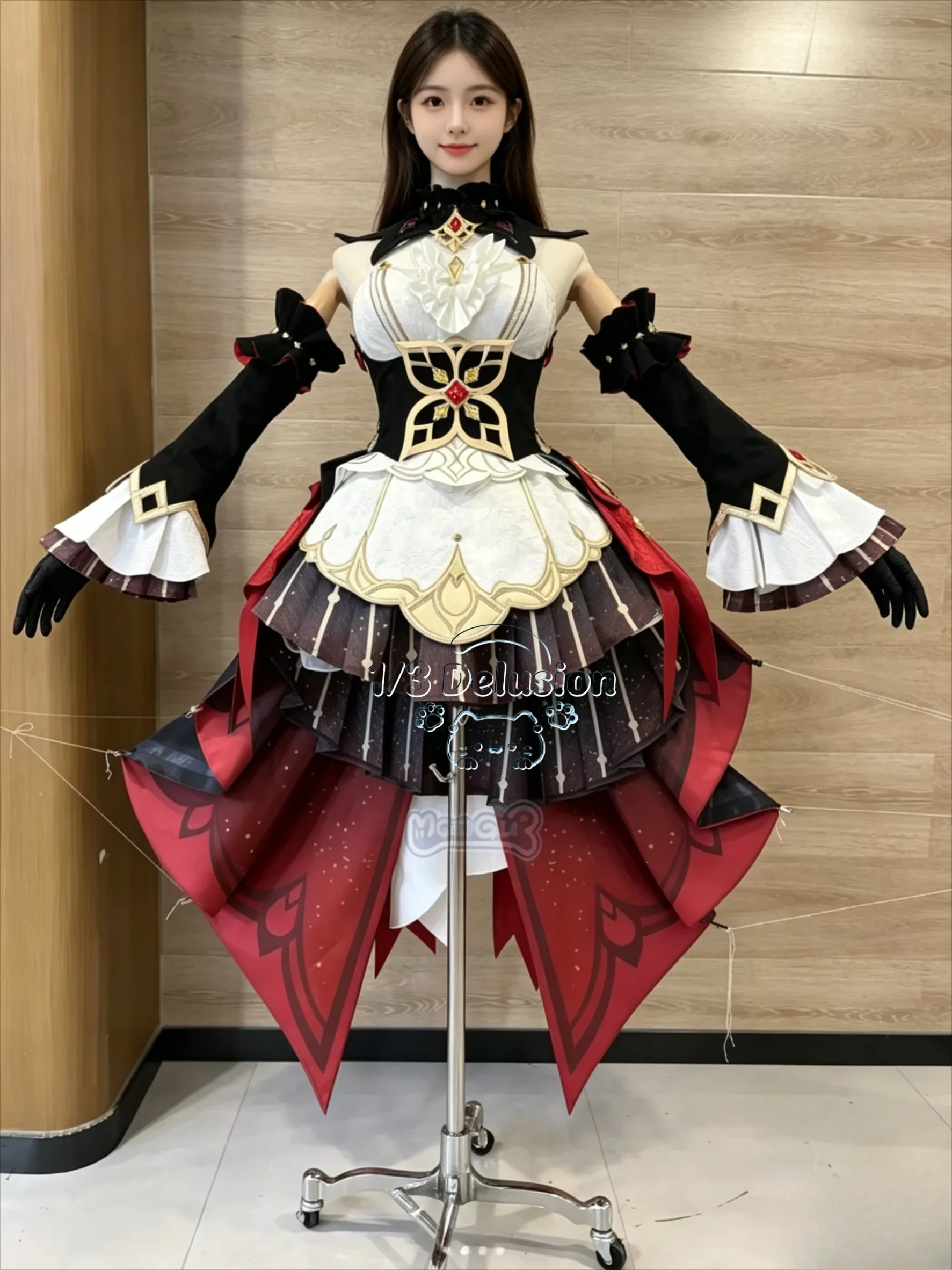 Genshin Impact Sandrone Puppet Fatui Harbinger Cosplay Costume Full Set Clothes For Halloween Party 1/3 Delusion