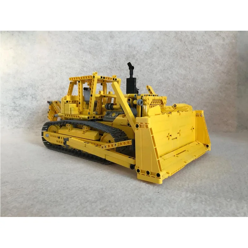 MOC-83756 Classic New Remote-Control Bulldozer Building Block Model, 1583Parts, Creative Birthday Toy Gift for Boys and Children