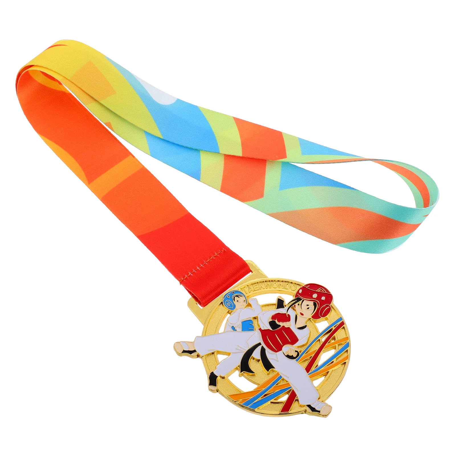 Chinese Martial Training Equipment Chest Guard Karate Gold Award Medals Winners Abdomen Protectors for Taekwondo Metal