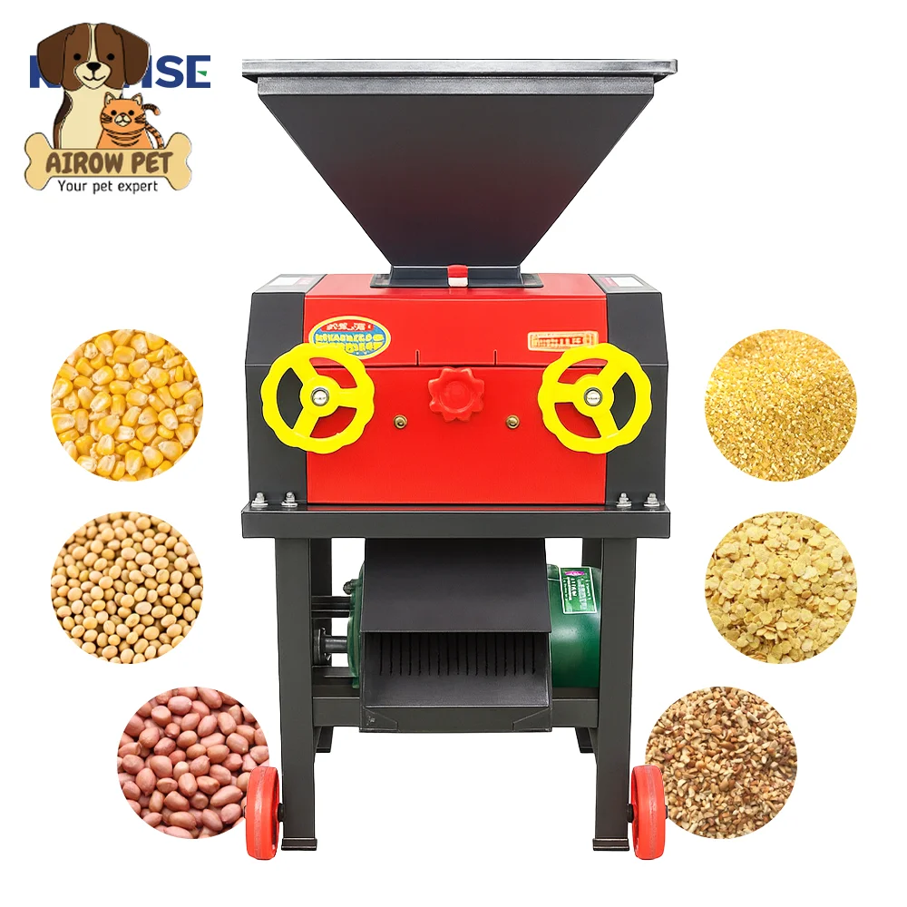 AIROW Multifunctional Grain and Roller Crusher for Efficient Corn, Soybean, and Peanut Processing in Animal Feed Production