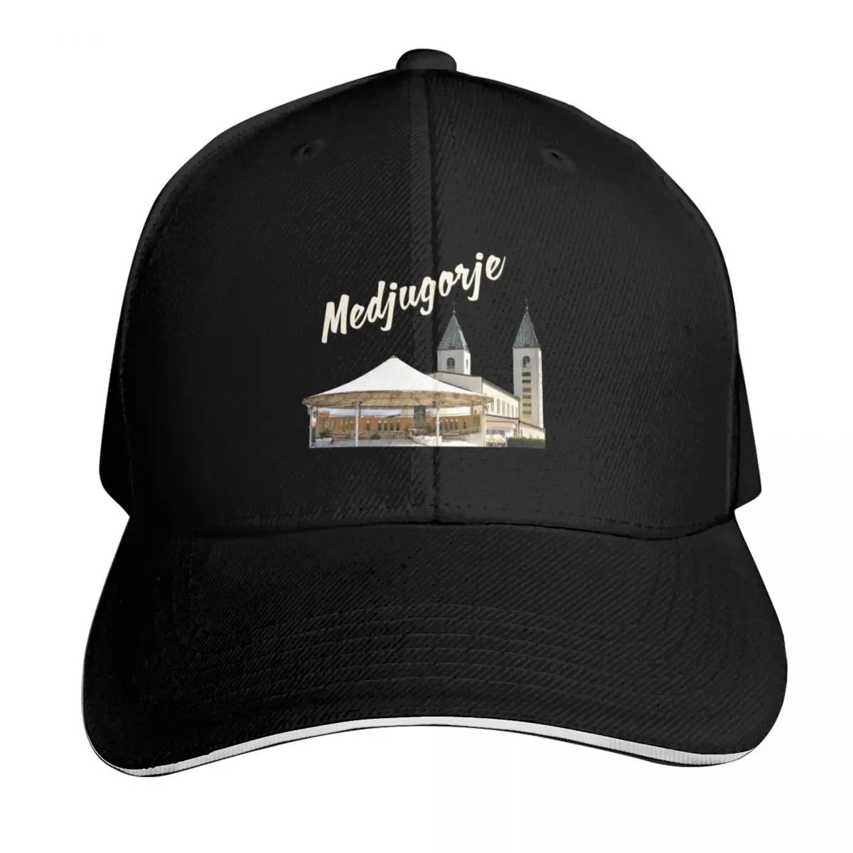 Medjugorje Outside Altar and St James Church Baseball Cap Men Women Casual Summer Sport Sun Cap