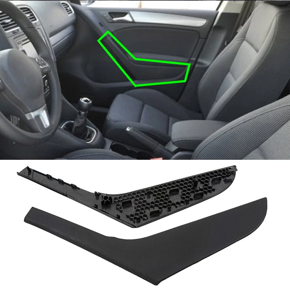 

Black Left Right Interior Door Pull Handle Cover Trim For Volkswagen VW Golf 6 GTI MK6 2009-2014 5K4868039A 5K4868040A