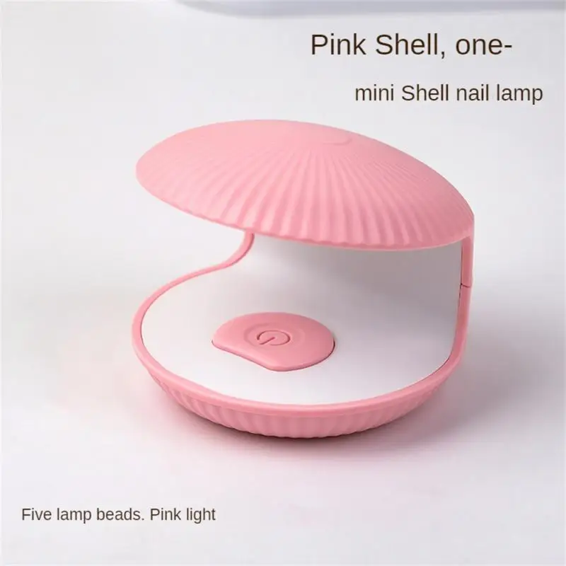 Mini portatile Shell Nail Lamp Machine White USB ricarica fototerapia luci Single Finger UV LED Nail Dryer Nails Art Tools