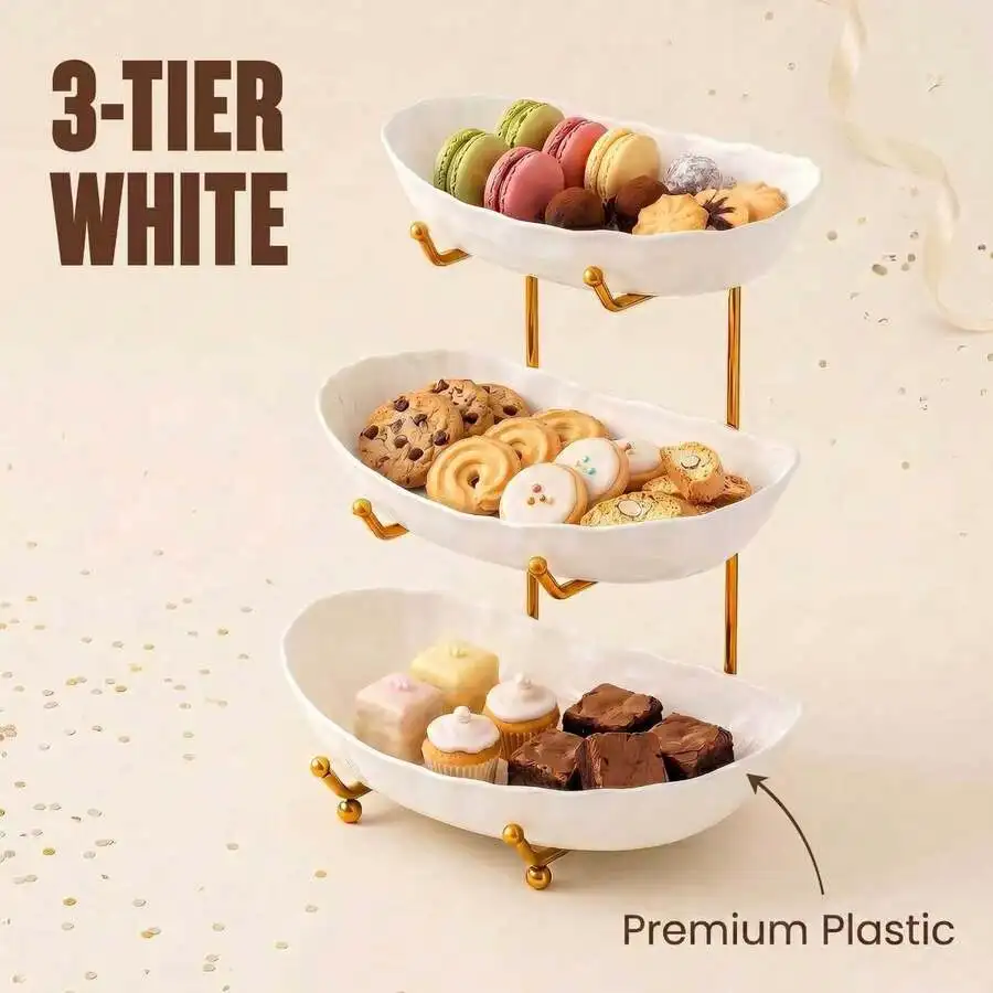 Elegant Gold Metal Fruit Stand 2-Tier & 3-Tier Kitchen Countertop Fruit Basket Multi-Layer Serving Bowl Rack For Dining Table De