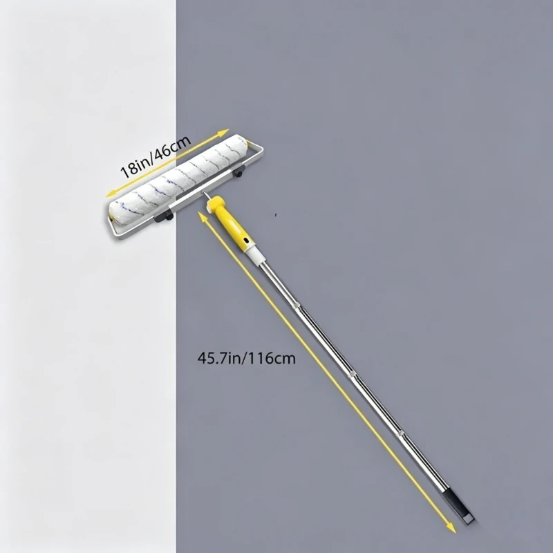 

For Wall Painting Extendable and Reusable Handle 1 Roller Paint Brush Set Painting Tool Kit 18mm Microfiber Roller Cover