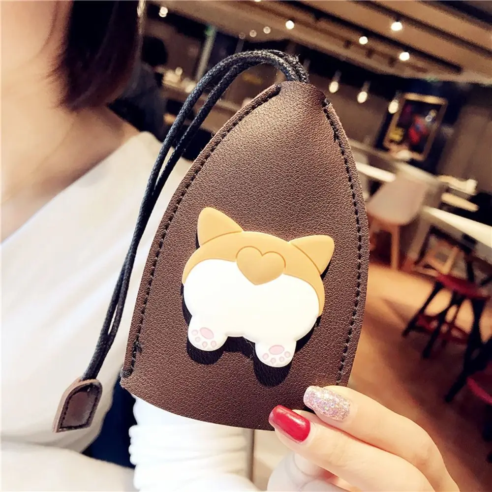 Cartoon Animals Corky Bag Women Car Key Keychain Pouch Key Wallets Pull Type Key Bag Housekeepers Key Holder